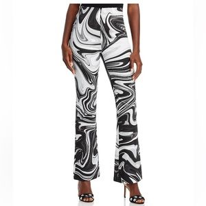 Hosbjerg Vilma Paloma Pants Black/White Marble Print